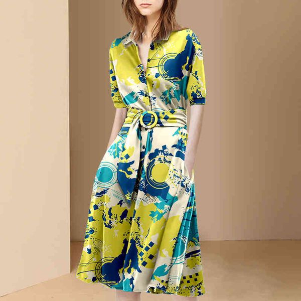 casual dresses arrival women summer european runway designe turn down collar slim yellow print fashion belt work wear shirt yhec, Black;gray
casual dresses arrival women summer european runway designe turn down collar slim yellow print fashion belt work wear shirt yhec, Black;gray