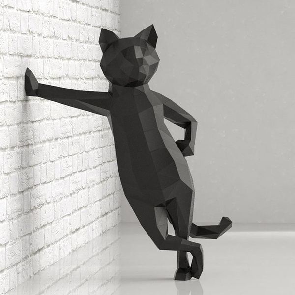 decorative objects & figurines cat against the wall papercraft 3d paper model diy handmade sculpture decoration crafts for home decor
decorative objects & figurines cat against the wall papercraft 3d paper model diy handmade sculpture decoration crafts for home decor