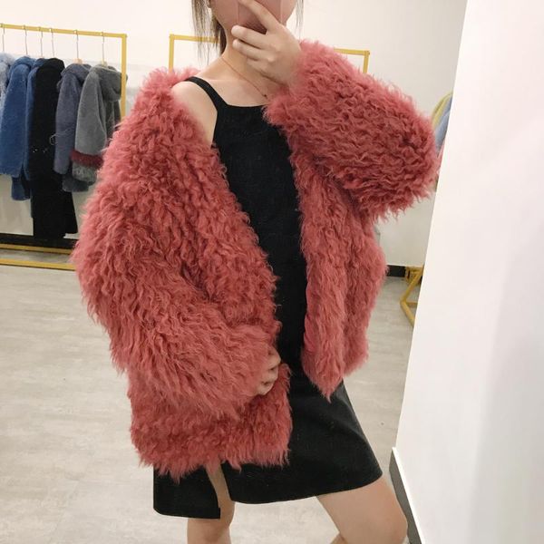 women's fur & faux wholesale au1042 beautiful pink color korean style big pocket sheep wool clothes, Black
women's fur & faux wholesale au1042 beautiful pink color korean style big pocket sheep wool clothes, Black