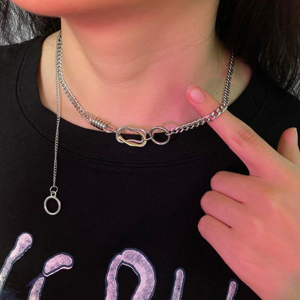 chokers fashion irregular circle necklace pendant steampunk hip hop stainless steel jewelry choker personalized women men accessories, Golden;silver
chokers fashion irregular circle necklace pendant steampunk hip hop stainless steel jewelry choker personalized women men accessories, Golden;silver