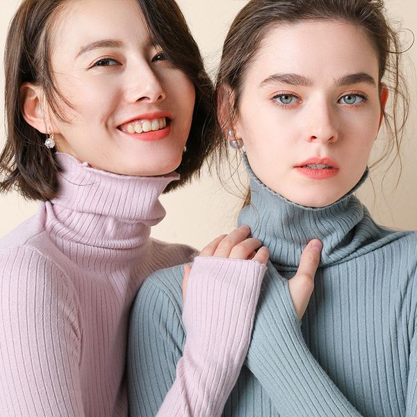 women 2021 fashion sweaters autumn winter turtleneck sweater women's casual loose pullover jumper pull plus f3h5, White;black
women 2021 fashion sweaters autumn winter turtleneck sweater women's casual loose pullover jumper pull plus f3h5, White;black