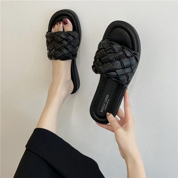 sandals women fashion brand weave slipper ladies causal outdoor beach sandal female home slippers slip on flip flops slides, Black
sandals women fashion brand weave slipper ladies causal outdoor beach sandal female home slippers slip on flip flops slides, Black