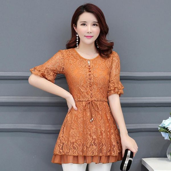 women's blouses & shirts 2021 autumn o neck lace peplum women short sleeve ruffles lady monther's l426, White
women's blouses & shirts 2021 autumn o neck lace peplum women short sleeve ruffles lady monther's l426, White