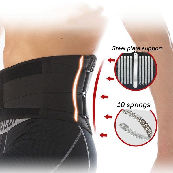 waist support lumbar belt strong lower back brace corset trainer sweat slim for sports pain relief, Black;gray
waist support lumbar belt strong lower back brace corset trainer sweat slim for sports pain relief, Black;gray