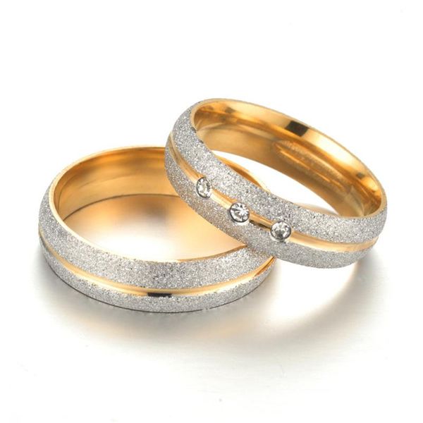 cluster rings ganxin matte couple golden stainless steel with exquisite zircon finger jewelry for women men wedding bands anillo, Golden;silver
cluster rings ganxin matte couple golden stainless steel with exquisite zircon finger jewelry for women men wedding bands anillo, Golden;silver