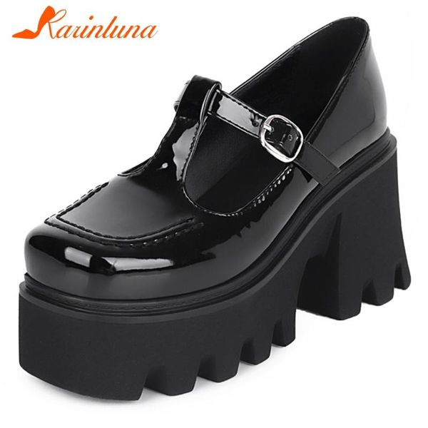 dress shoes karin 2021 spring ladies casual gothic pumps platform square high heels t-strap women luxury fashion, Black
dress shoes karin 2021 spring ladies casual gothic pumps platform square high heels t-strap women luxury fashion, Black
