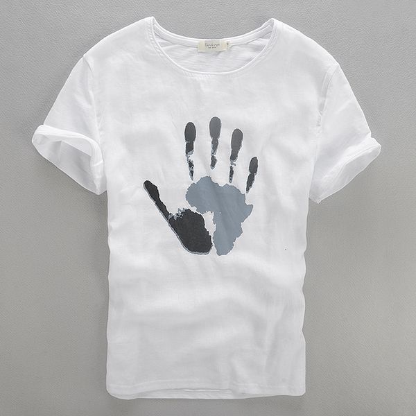 2021 new palm prints white linen short sleeve t-shirt summer round collar cotton t shirt men casual brand tshirt mens camisa xkn9
2021 new palm prints white linen short sleeve t-shirt summer round collar cotton t shirt men casual brand tshirt mens camisa xkn9