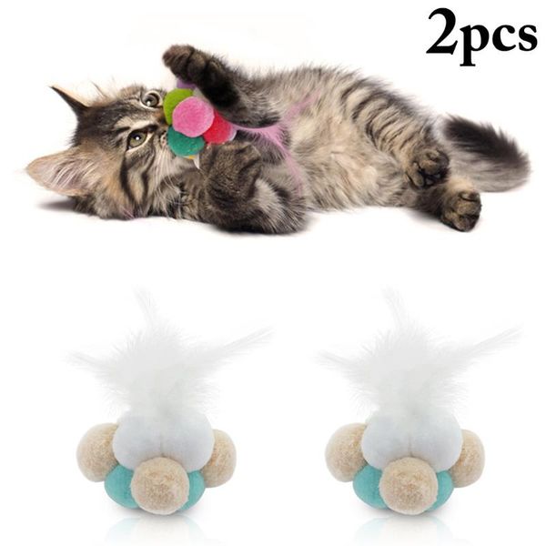 cat toys 2pcs pet toy ball plush faux feather interactive bell pompom playing
cat toys 2pcs pet toy ball plush faux feather interactive bell pompom playing