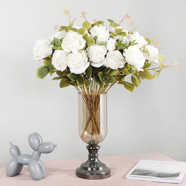 home decoration artificial flower artificial rose bouquet wedding road lead ins 10 head brazil rose
home decoration artificial flower artificial rose bouquet wedding road lead ins 10 head brazil rose