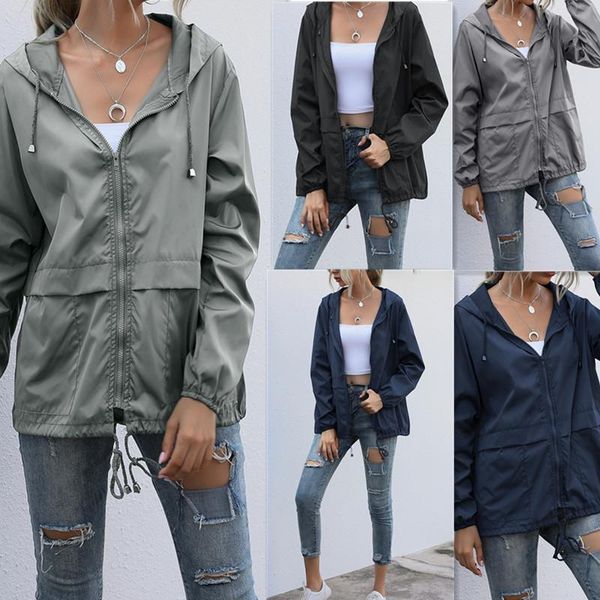 women's jackets women jacket zip-up hoodie lightweight outdoor hiking waterproof raincoat loose coat running bicycle sports, Black;brown
women's jackets women jacket zip-up hoodie lightweight outdoor hiking waterproof raincoat loose coat running bicycle sports, Black;brown