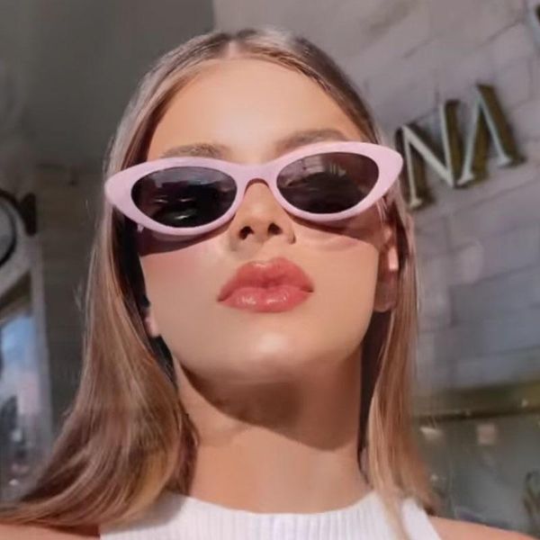 sunglasses cute retro cat eye oval women men designer small frame celebrity light pink sun glasses fashion eyewear, White;black
sunglasses cute retro cat eye oval women men designer small frame celebrity light pink sun glasses fashion eyewear, White;black