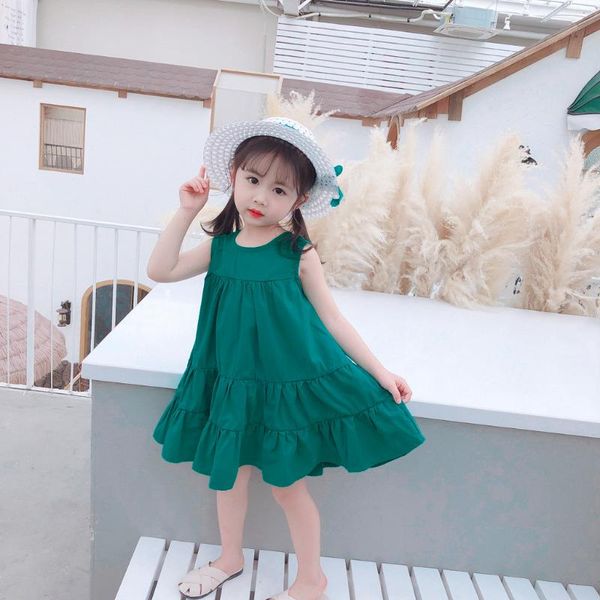 girl's dresses girls summer dress toddler baby kids solid ruched princess straw hat cap outfits children sundress, Red;yellow
girl's dresses girls summer dress toddler baby kids solid ruched princess straw hat cap outfits children sundress, Red;yellow