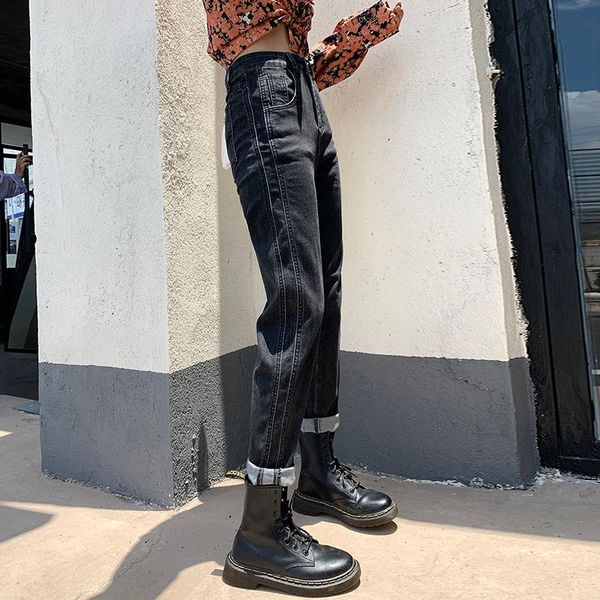 women's jeans spring and autumn pipe 2021 black small man high waist gray large straight pants, Blue
women's jeans spring and autumn pipe 2021 black small man high waist gray large straight pants, Blue