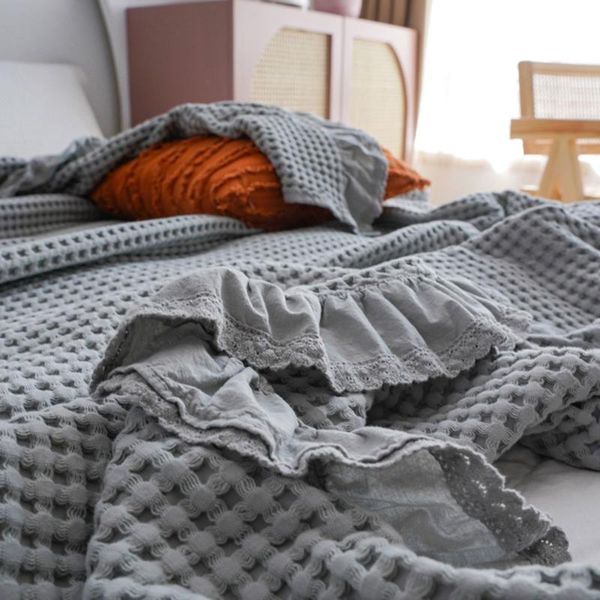 blankets papa&mima knitted cotton blanket ruffles waffle grid throws solid color full queen sheets bedspread
blankets papa&mima knitted cotton blanket ruffles waffle grid throws solid color full queen sheets bedspread
