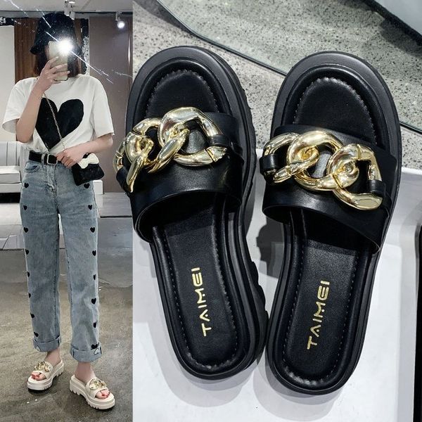 luxury slippers 34-42 large 41 fat foot korean metal buckle slipper's in fashion leisure wear off-line beach sho, Black
luxury slippers 34-42 large 41 fat foot korean metal buckle slipper's in fashion leisure wear off-line beach sho, Black