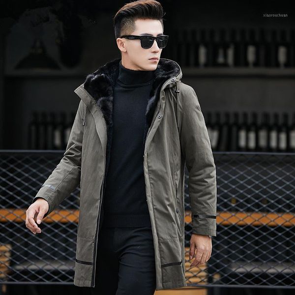 men's leather & faux winter jacket men parka real fur coat natural liner warm jackets parkas hombre 81p82030 yy310, Black
men's leather & faux winter jacket men parka real fur coat natural liner warm jackets parkas hombre 81p82030 yy310, Black