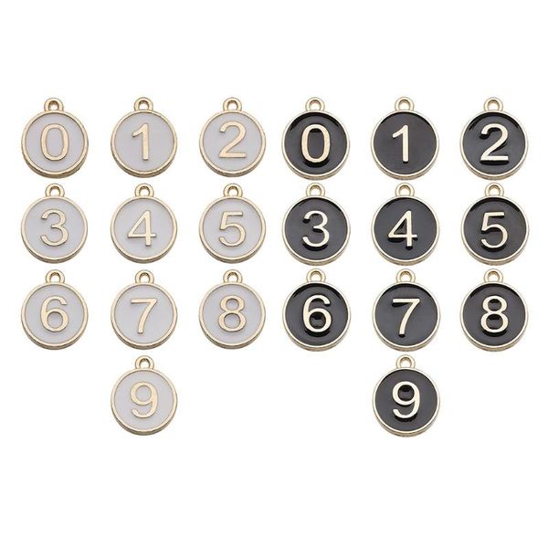 Charms 0-9 Arabic Number Metal Alloy Double Sided Enamel Digits Pendant For DIY Crafts Bracelet Necklace Jewelry Making, Bronze;silver
Charms 0-9 Arabic Number Metal Alloy Double Sided Enamel Digits Pendant For DIY Crafts Bracelet Necklace Jewelry Making, Bronze;silver