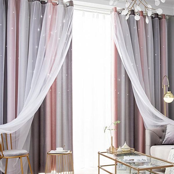 gradient rainbow color hollow star double layer blackout curtains kids girl white sheer window curtains for bedroom living room
gradient rainbow color hollow star double layer blackout curtains kids girl white sheer window curtains for bedroom living room