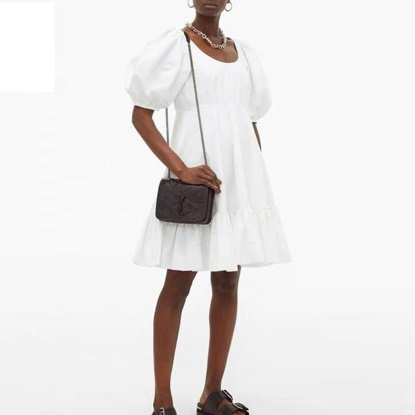 casual dresses summer women white cotton dress short sleeve o neck ruffles knee length preppy style street wear, Black;gray
casual dresses summer women white cotton dress short sleeve o neck ruffles knee length preppy style street wear, Black;gray