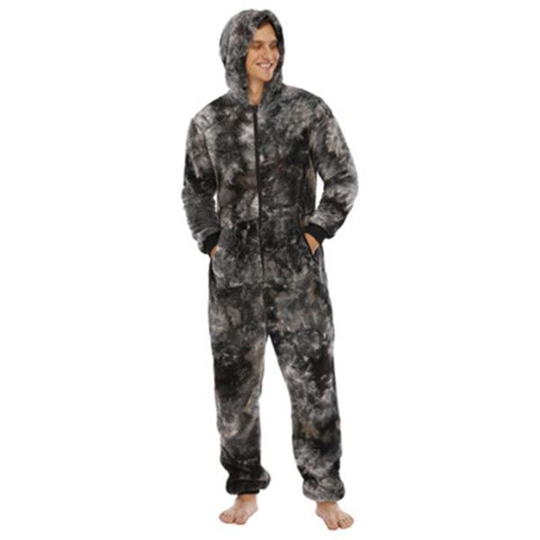 mens fleece casual rompers sleepwears fashion long sleeve cardigan hooded romper pajama spring male tie-dye loose home siamese pajamas, Black;brown
mens fleece casual rompers sleepwears fashion long sleeve cardigan hooded romper pajama spring male tie-dye loose home siamese pajamas, Black;brown