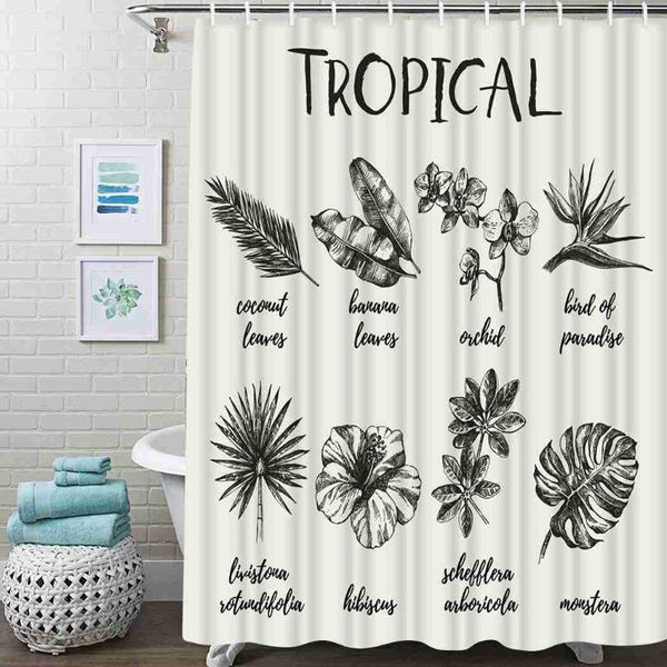 tropical plant shower curtain vintage plants shower curtain waterproof fabric for bathroom decor curtains set with hooks
tropical plant shower curtain vintage plants shower curtain waterproof fabric for bathroom decor curtains set with hooks