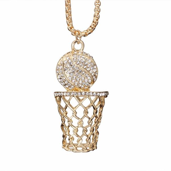 pendant necklaces hip hop basketball gold color rhinestone net for men christmas gift, Silver
pendant necklaces hip hop basketball gold color rhinestone net for men christmas gift, Silver