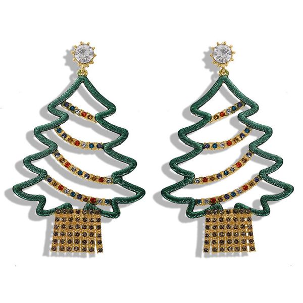 christmas tree designer stud earrings personalized wild handmade alloy-tree winding earring party ear jewelry gifts, Golden;silver
christmas tree designer stud earrings personalized wild handmade alloy-tree winding earring party ear jewelry gifts, Golden;silver