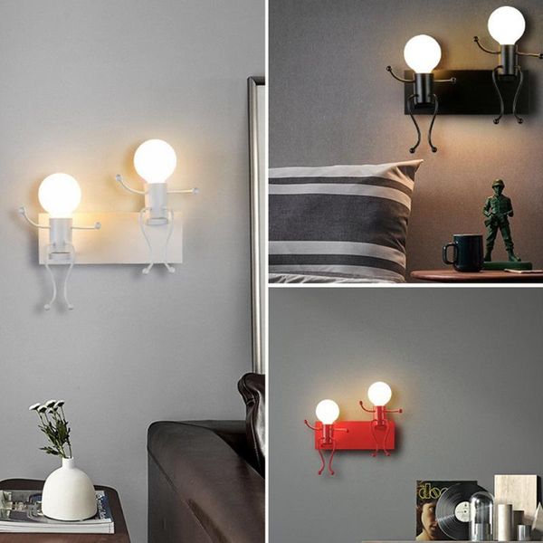 double head modern indoor robot wall light creative personality bedside corridor metal hanging lamp for room decorate xmas gift
double head modern indoor robot wall light creative personality bedside corridor metal hanging lamp for room decorate xmas gift