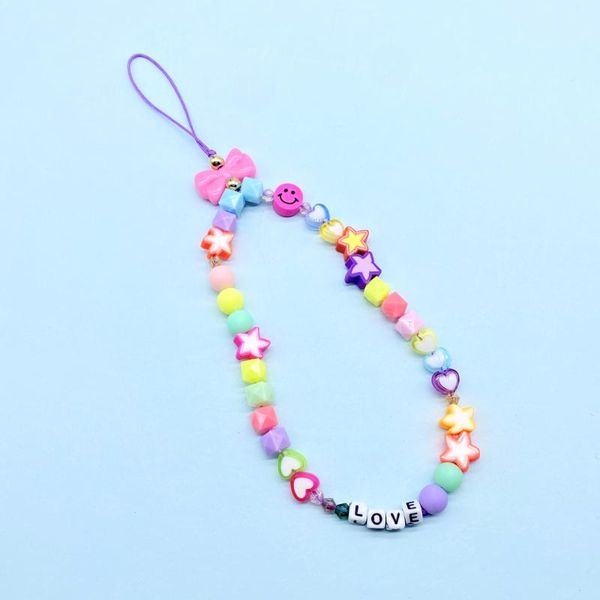 chains summer colorful soft clay mobile phone chain lanyards for women girls bohemia smile pearl rope case hanging cord, Silver
chains summer colorful soft clay mobile phone chain lanyards for women girls bohemia smile pearl rope case hanging cord, Silver