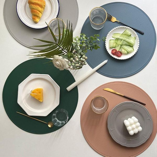 mats & pads nordic leather placemats tableware pad heat insulation table mat non-slip waterproof oilproof pu bowl kitchen
mats & pads nordic leather placemats tableware pad heat insulation table mat non-slip waterproof oilproof pu bowl kitchen