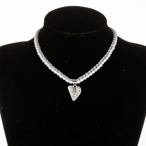 pendant necklaces kmvexo kpop pearl chains choker necklace for women collar goth heart aesthetic jewellery party girls chocker, Silver
pendant necklaces kmvexo kpop pearl chains choker necklace for women collar goth heart aesthetic jewellery party girls chocker, Silver