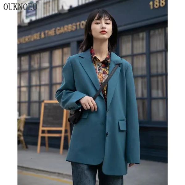 women's sweaters spring suit coat korean preppy style street retro dark blue formal british fashion woman lr7c, White;black
women's sweaters spring suit coat korean preppy style street retro dark blue formal british fashion woman lr7c, White;black