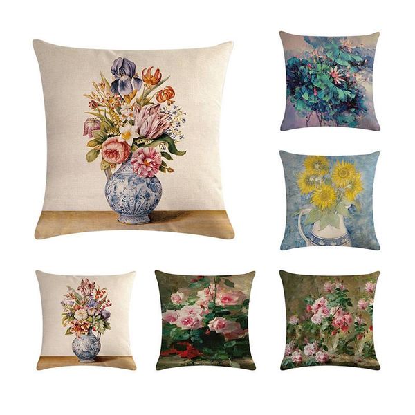 cushion/decorative pillow 45*45cm oil painting flowers cushion cover linen throw home car sofa decorative pillowcase beautiful is no overnig
cushion/decorative pillow 45*45cm oil painting flowers cushion cover linen throw home car sofa decorative pillowcase beautiful is no overnig