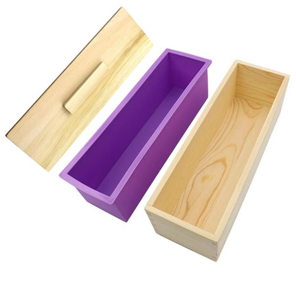 craft tools 1200ml diy silicone soap mold rectangular flexible mould with wooden box for handmade making
craft tools 1200ml diy silicone soap mold rectangular flexible mould with wooden box for handmade making