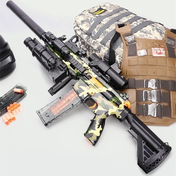 2411electric continuous hair m416 hand self-contained children's soft bullet gun toy chicken eating boy simulation equipment
2411electric continuous hair m416 hand self-contained children's soft bullet gun toy chicken eating boy simulation equipment