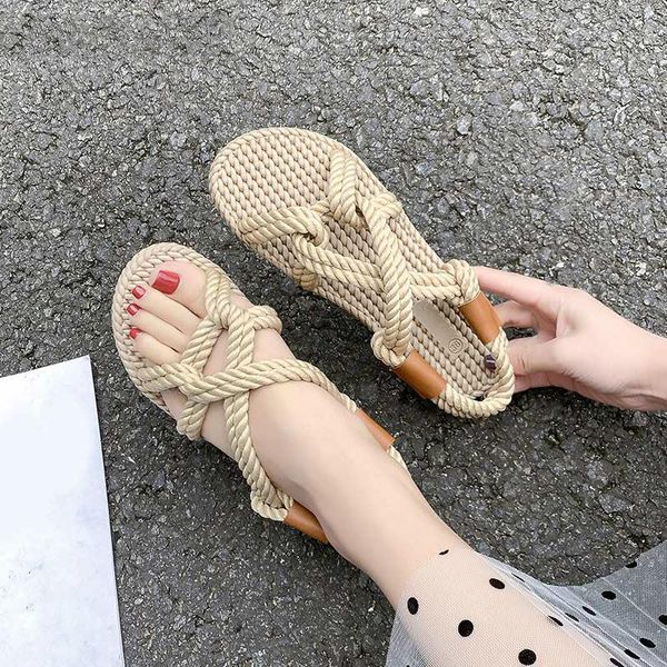 women sandals rope flats new female slip on beach shoes breathable comfortable cross tie women's shoe 2021 new, Black
women sandals rope flats new female slip on beach shoes breathable comfortable cross tie women's shoe 2021 new, Black