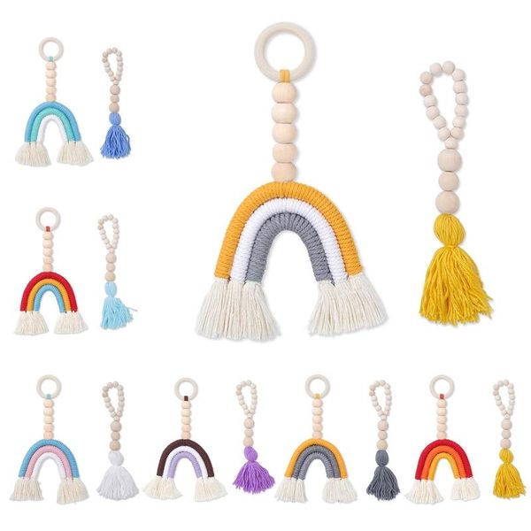 decorative objects & figurines 2pcs/set nursery kids room ornament home decoration hand-woven macrame rainbow tapestry wall hanging pendant
decorative objects & figurines 2pcs/set nursery kids room ornament home decoration hand-woven macrame rainbow tapestry wall hanging pendant