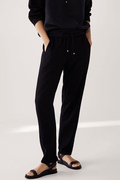2021 new women drawstring waist cuffed trousers with seam decoration women's casual pants 3fho, Black;white
2021 new women drawstring waist cuffed trousers with seam decoration women's casual pants 3fho, Black;white