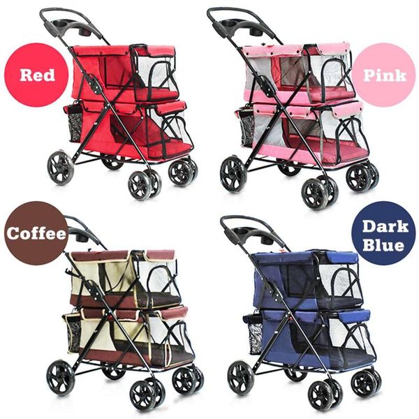 dog car seat covers pet stroller 4 wheel folding cat breathable carrier travel camping portable cart double-layer
dog car seat covers pet stroller 4 wheel folding cat breathable carrier travel camping portable cart double-layer