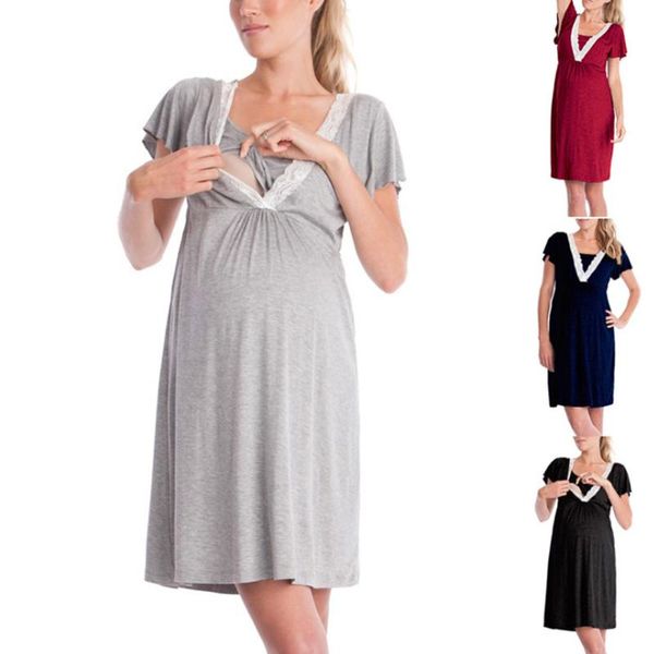maternity dresses fashion dress pregnancy summer mom clothes pregnant women loose breastfeeding casual clothing length, White
maternity dresses fashion dress pregnancy summer mom clothes pregnant women loose breastfeeding casual clothing length, White