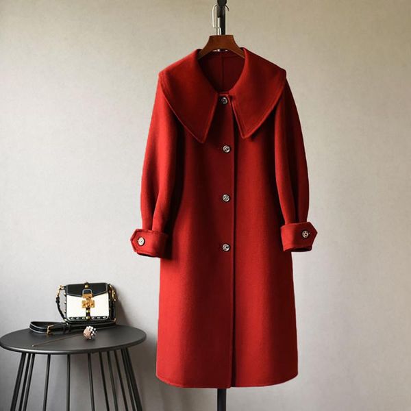 women's wool & blends fashion kawaii cute glitter button cashmere coat women casual long sleeve doll collar straight autumn winter blac, Black
women's wool & blends fashion kawaii cute glitter button cashmere coat women casual long sleeve doll collar straight autumn winter blac, Black
