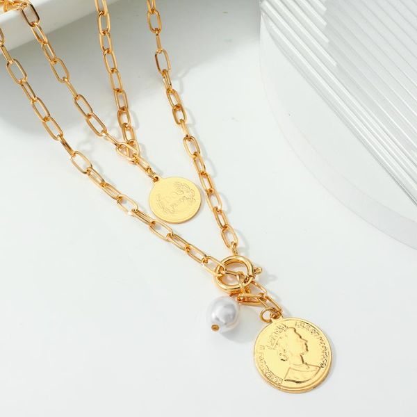 aensoa multi layer portrait coin pendant necklace bohemia long chain charm necklace collier boho party jewelry gift sale, Silver
aensoa multi layer portrait coin pendant necklace bohemia long chain charm necklace collier boho party jewelry gift sale, Silver