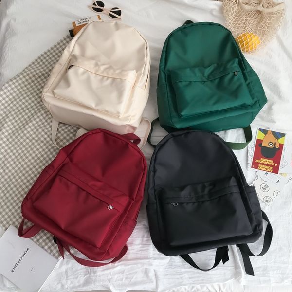 solid color women's backpack waterproof school backpacks fashion bags for girls mochila 2021
solid color women's backpack waterproof school backpacks fashion bags for girls mochila 2021