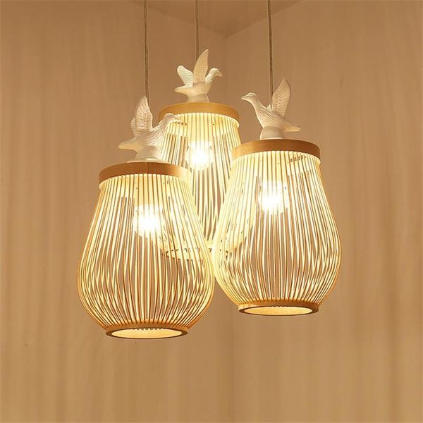 pendant lamps modern wood led lights bird lamp japanese hand made bamboo hanging bedroom living room lighting furniture
pendant lamps modern wood led lights bird lamp japanese hand made bamboo hanging bedroom living room lighting furniture