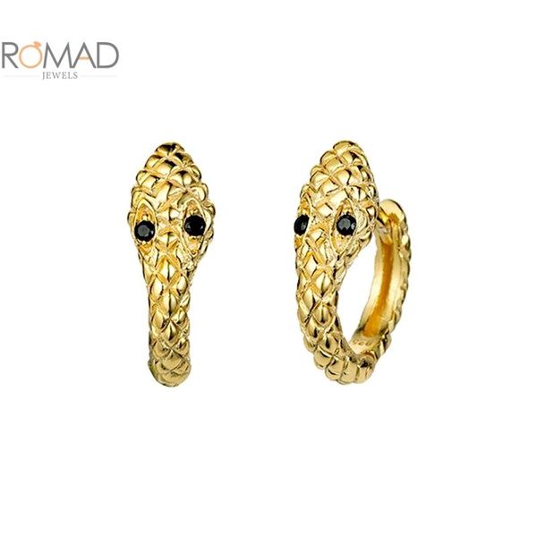 hoop & huggie romad 925 sterling silver round snake circle earrings jewelry small for women 2021 trend black purple, Golden;silver
hoop & huggie romad 925 sterling silver round snake circle earrings jewelry small for women 2021 trend black purple, Golden;silver