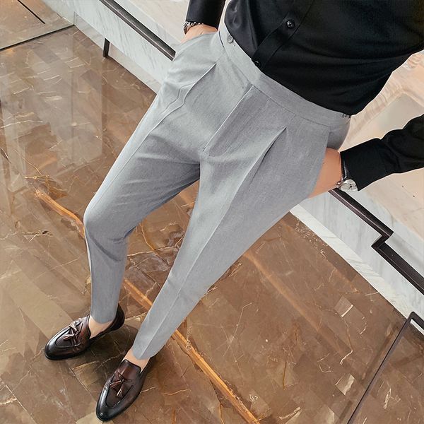 three colors british style casual business thin fitting men's dress fashion all games in a straight line office pants gentlemen lyp8, Black
three colors british style casual business thin fitting men's dress fashion all games in a straight line office pants gentlemen lyp8, Black