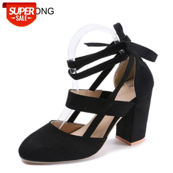 lcizrong 10cm summer fashion flock high square heel sandals women large size cross-tied sandals rome ladies spring #jp1s, Black
lcizrong 10cm summer fashion flock high square heel sandals women large size cross-tied sandals rome ladies spring #jp1s, Black