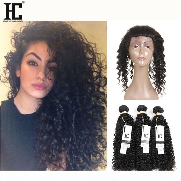 hc hair kinky curly brazilian human hair products with 360 lace frontal closure 3pcs brazilian virgin hair bundles with 360 lace frontal, Black;brown
hc hair kinky curly brazilian human hair products with 360 lace frontal closure 3pcs brazilian virgin hair bundles with 360 lace frontal, Black;brown