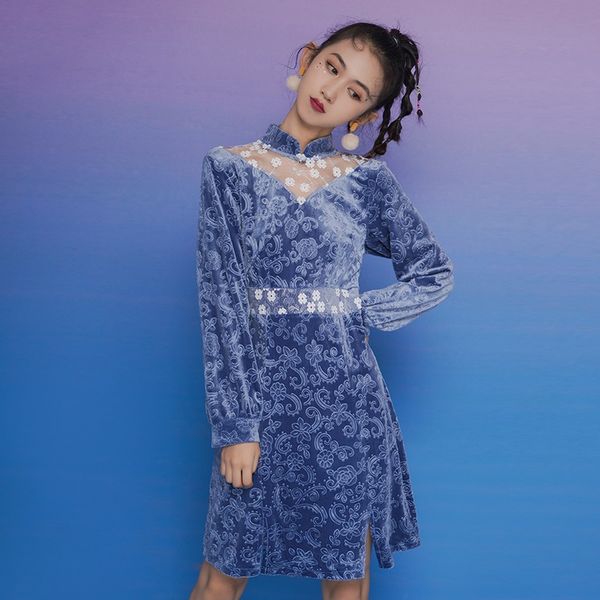 chinese traditional dress for women festival clothing long sleeve cheongsams party fashion satin velvet qipao vestidos 12004, Red
chinese traditional dress for women festival clothing long sleeve cheongsams party fashion satin velvet qipao vestidos 12004, Red