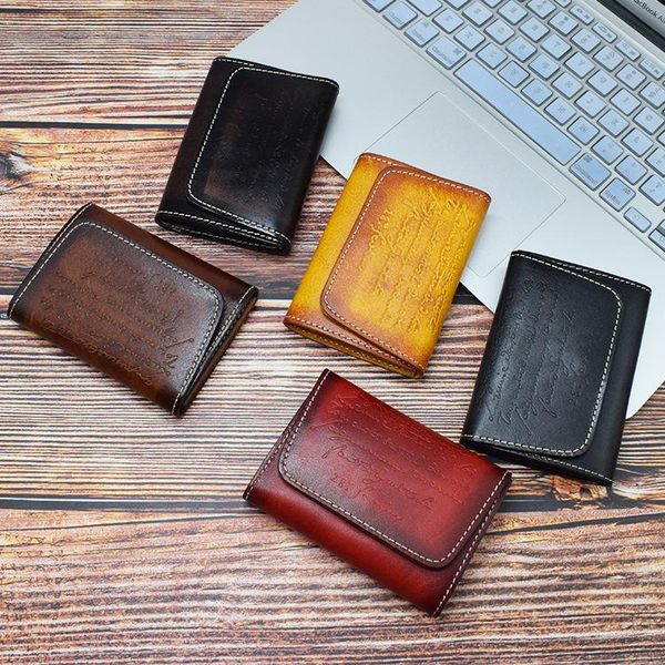 card holders first layer genuine leather business holder cute wallet emboss vintage, Brown;gray
card holders first layer genuine leather business holder cute wallet emboss vintage, Brown;gray